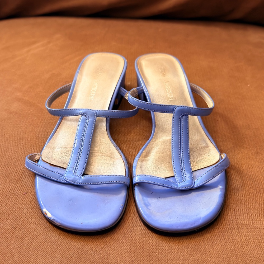 Kasper Blue Strappy Sandals